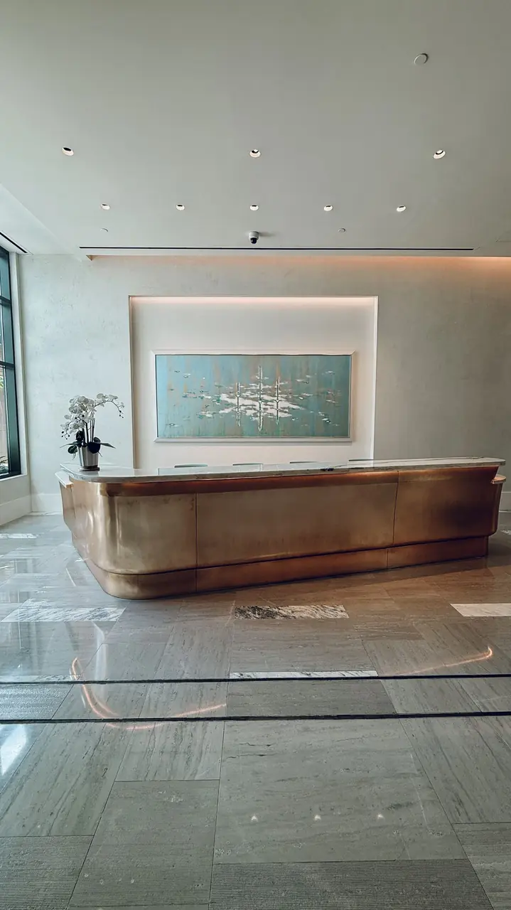 Moderne Hotelrezeption